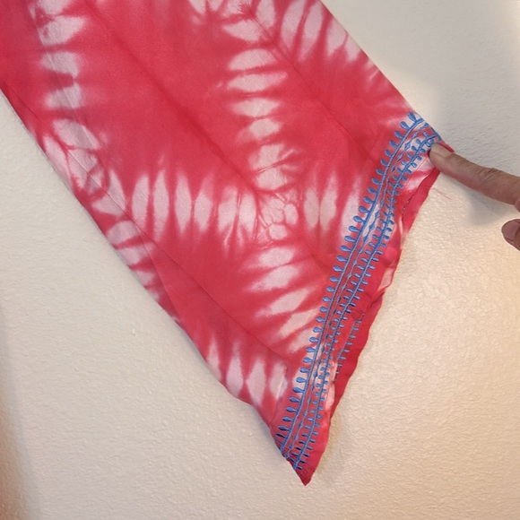 DG2 By Diane Gilman Boho Pink Silk Top Size XS Excellent Condition - Picture 3 of 6